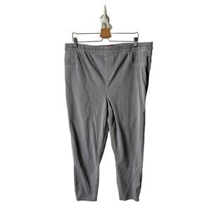 SPANX Women's Plus 3X Gray Soft Knit Twill Jean-ish Leggings Skinny Jeans